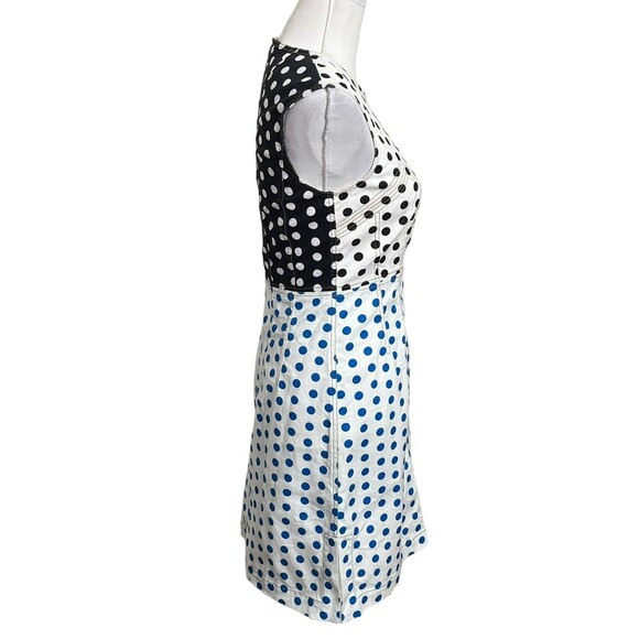 JW Anderson Polka Dot Denim Dress Women’s Size 4 Multi A-Line Shift Sleeveless - Picture 5 of 13